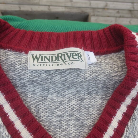 Brand New Wind River Cotton Wool Pullover V-Neck CollarSweater - Medium Men's. - Picture 2 of 12